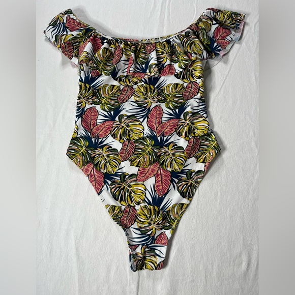 Cabana Del Sol Tropical Print Women's One Piece Swimsuit Medium - Picture 7 of 9